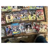 Lot of Football Cards featuring Ben Roethlisberger, Cam Newton, Lawrence Taylor, Drew Brees, and Rob Gronkowski
