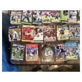 Lot of Football Cards featuring Ben Roethlisberger, Cam Newton, Lawrence Taylor, Drew Brees, and Rob Gronkowski