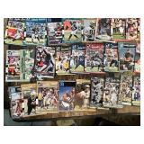 Lot of Football Cards Featuring Various Players including Rookie, Pro Set, and Press Proof Editions