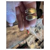Gold-Plated Rings with Clear Stones and Detailing