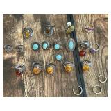 Silver and Gemstone Rings Collection