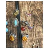 Silver and Gemstone Rings Collection