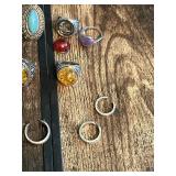 Silver and Gemstone Rings Collection