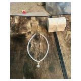 Pearl Necklace and Earring Set with Decorative Box