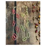 Lot of Fashion Jewelry including Necklaces, Earrings, and Beaded Chains