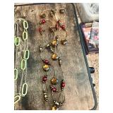 Lot of Fashion Jewelry including Necklaces, Earrings, and Beaded Chains