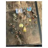 Lot of Assorted Pins and Brooches including US Army Pin, 88 Sturgis Pin, and National Guard Ribbon