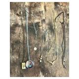 Assorted Necklaces, Chains, Pendants, and Charms Tray