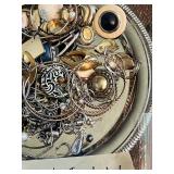Assorted Jewelry including Earrings, Brooches, and Pendants
