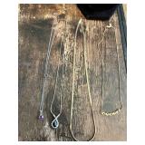 Gold and Silver Necklaces and Pendants Assortment