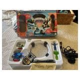 Skylanders Trap Team Starter Pack for PS4, including portal, figures, and accessories (missing game) and PlayStation camera
