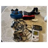 Nintendo Game Boy and Game Boy Advance, Tzumi Virtual Reality Headsets, and NES Controllers with Cables Bundle