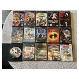 PlayStation 2 Video Games Collection including Naruto Ultimate Ninja 3, Guitar Hero III, Pac-Man World Rally, and more