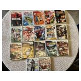 Collection of Nintendo Wii Video Games including Red Steel, NBA 2K11, and Call of Duty: World at War