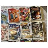 Collection of Nintendo Wii Video Games including Red Steel, NBA 2K11, and Call of Duty: World at War