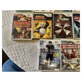 Collection of Nintendo Wii Video Games including Red Steel, NBA 2K11, and Call of Duty: World at War