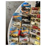 Collection of Hot Wheels Die-Cast Cars and Accessories