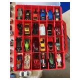 Collection of Hot Wheels Die-Cast Cars and Accessories