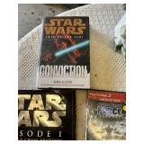 Star Wars Collection including Yoda Figure, Darth Maul and Anakin Bags, Various DVDs and Games