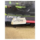 Green & Black Drone with Controller, Night Hunter Helicopter, and Flashtron RC Car with Remote - Untested
