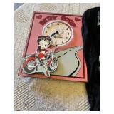 Betty Boop Clock, Shirt, and Shot Glass Set