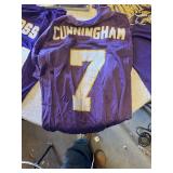 Minnesota Vikings Fan Collection including Moss and Cunningham Jerseys, Hats, and Memorabilia