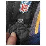 Minnesota Vikings Apparel Lot including Jackets, Scarf, and Bag - One Jacket M 10-12, 2 are XXL