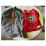 Minnesota Wild Jacket XL and Hockey Jersey Youth L/XL