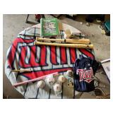 Minnesota Twins Memorabilia Collection including Baseball Bats, Balls, Program, and More