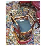 Beautiful Vintage Leather Club/Bank Chairs - Set of 4 High End Chairs