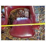 Beautiful Vintage Leather Club/Bank Chairs - Set of 4 High End Chairs