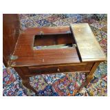 Cute Vintage Sewing Machine Cabinet - Solid