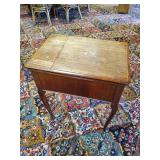 Cute Vintage Sewing Machine Cabinet - Solid