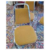 8 Solid Mid Modern Virco Stackable Cushioned Chairs