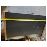 Small Rolling Deck, Filer, and Vintage Metal Trash Cans