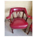 Beautiful Vintage Leather Club/Bank Chairs - Set of 2 High End Chairs