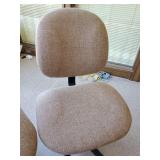 2 Rolling Cushioned Desk Chairs