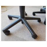 2 Rolling Cushioned Desk Chairs