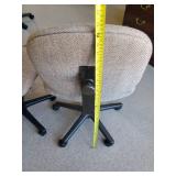 2 Rolling Cushioned Desk Chairs