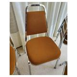 8 Solid Mid Modern Virco Stackable Cushioned Chairs
