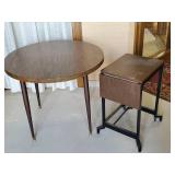 Super Sturdy Smaller Round Table and Vintage Typewriter Table