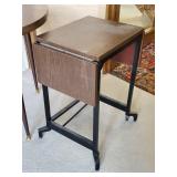 Super Sturdy Smaller Round Table and Vintage Typewriter Table