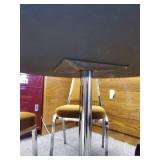 4 Mid Modern Virco Stackable Cushioned Chairs with Sturdy Round Table