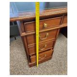 Solid Wooden Bankers Desk with Desk Chair