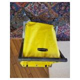 Lightly used Rubbermaid Janitorial rolling Garbage Basket