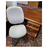 Bankers Corner Desk with Rolling Office Chair
