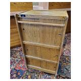 43" Tall Wooden Bankers Cabinet
