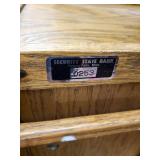 43" Tall Wooden Bankers Cabinet