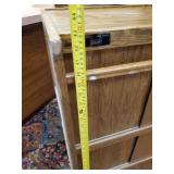 43" Tall Wooden Bankers Cabinet