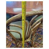 7 Vintage (lifestyles of manilla) Rattan Chairs with Large Vintage Table
